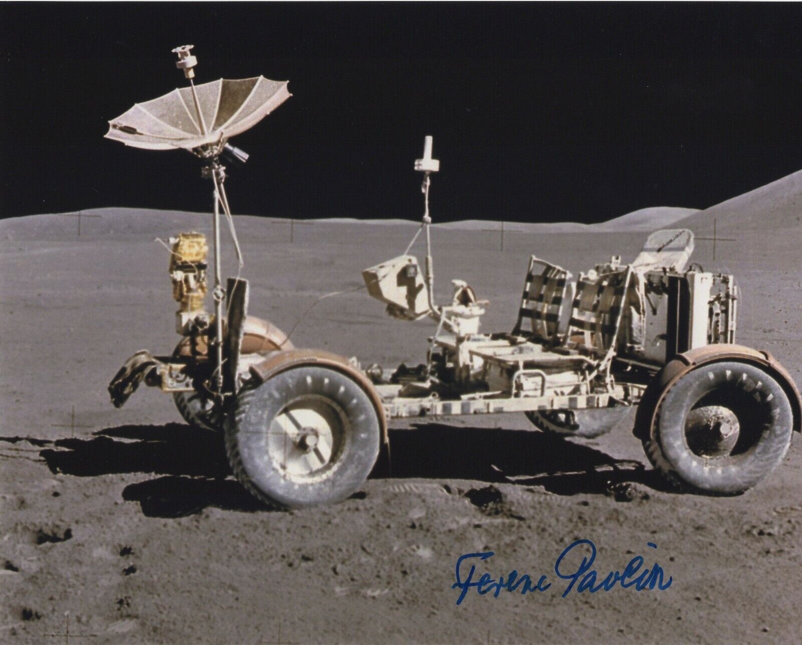 FERENC PAVLICS SIGNED AUTOGRAPH NASA SPACE APOLLO LUNAR ROVER 8X10 Photo Poster painting #3