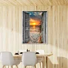 Sonnenaufgang draußen - Rund Diamant Malerei 30*40CM