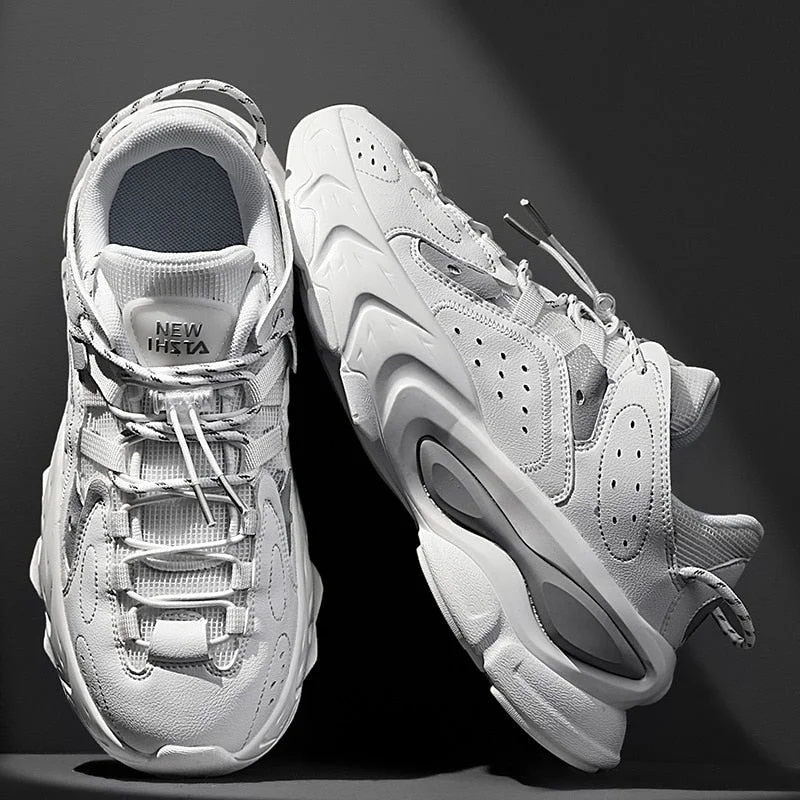 Unisex Spring Running Shoes Women Trend Chunky Sneakers Men Couples Platform Sport Shoes Mesh Walking Shoes  Zapatos De Hombre