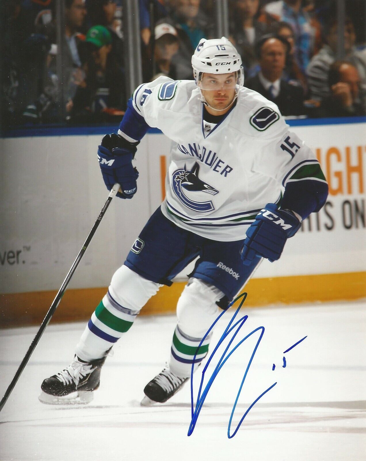 BRAD RICHARDSON SIGNED VANCOUVER CANUCKS 8x10 Photo Poster painting w/COA