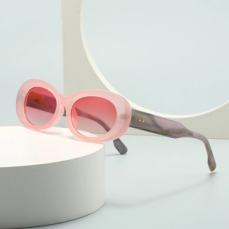 Vintage Style Classic Style Geometric Pc Oval Frame Full Frame Glasses