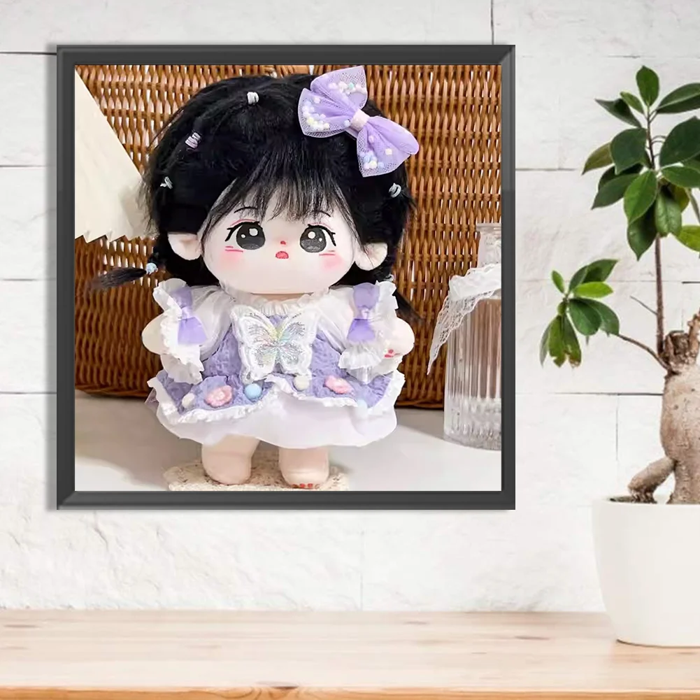 Diamond Painting - Full Round Drill - Cartoon Doll(Canvas|30*30cm)
