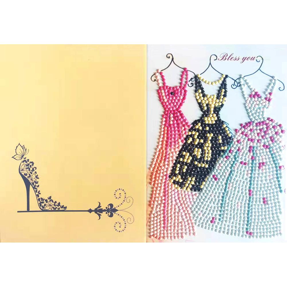 

Wedding Dress-Creative Diamond Greeting Card, 501 Original