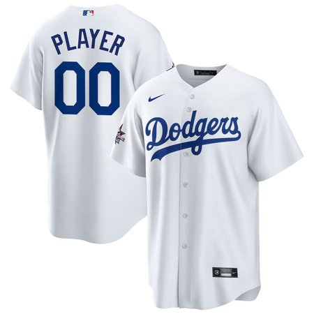 Youth Los Angeles Dodgers White 2025 MLB All-Star Game Home Custom Replica Jersey