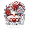 DIY Rose Gnome Acrylic Diamond Painting Single-Sided Desktop Ornaments