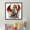 Christmas Pterosaur - 11CT Stamped Cross Stitch - 40*40cm - Dragon Xmas