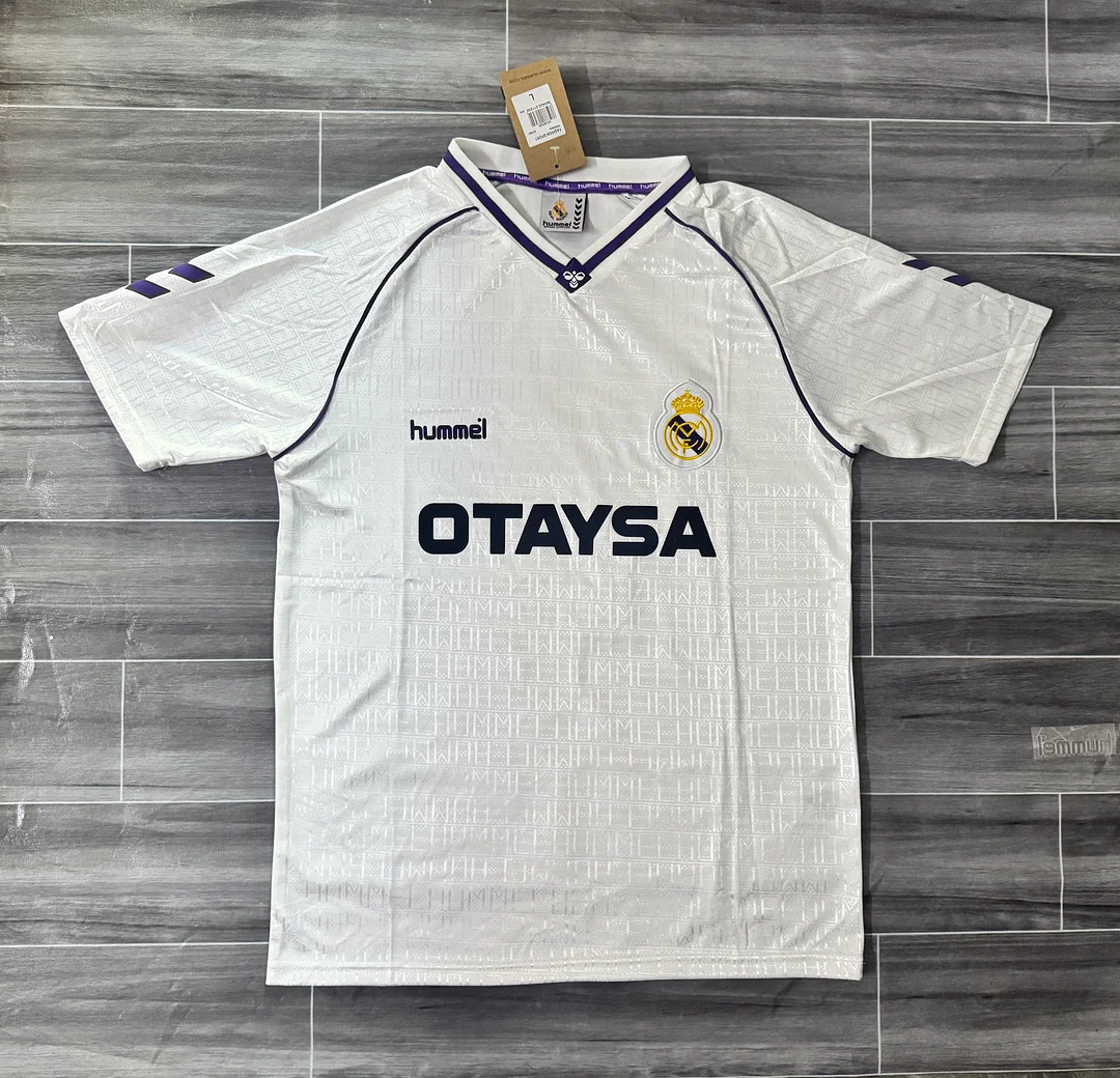 Retro Real Madrid 90/92 Home Football Shirt Thai Quality