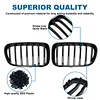 BILLDIO F25 Grille - Black Kidney Grill Compatible With 2011-2013 X3 F25?ABS Single Slat Gloss Black