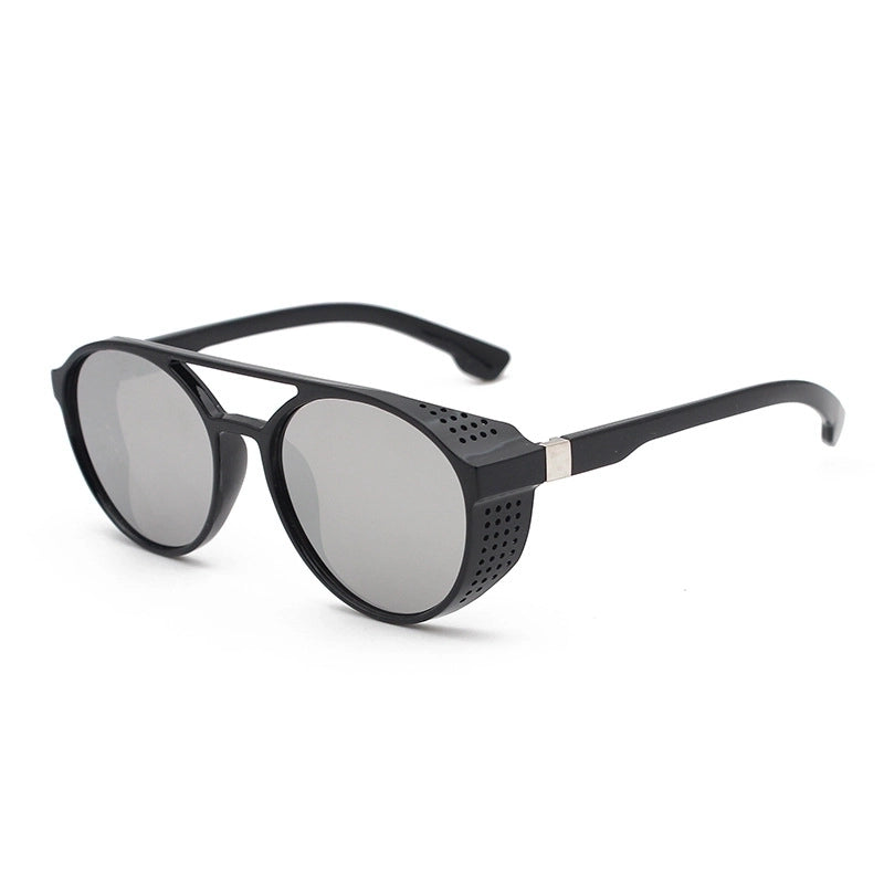 Minimalist Solid Color Pc Round Frame Full Frame Men’s Sunglasses