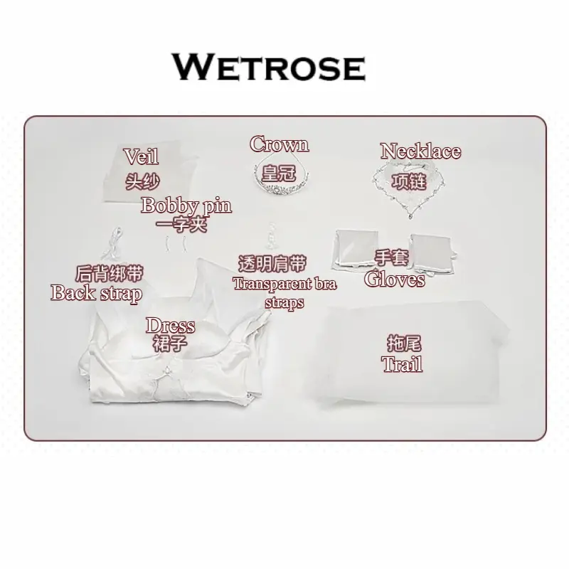 [Wetrose] Pre-Order Azur Lane Kearsarge Wedding Dress Game Outfit Cosplay Costume 