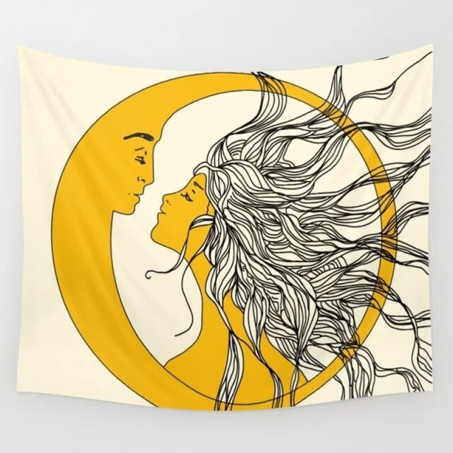 

Wall Tapestry - Woman Flower-150*130cm, 501 Original