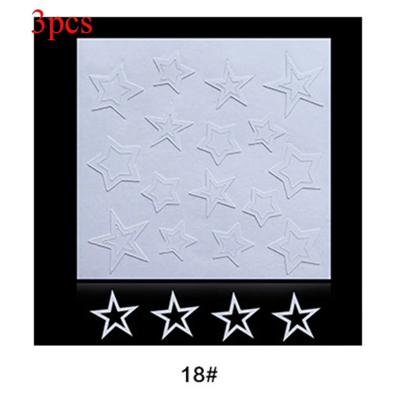 1 Sheet White French Manicure Strip Nail Art Form Fringe Tip Guides Sticker DIY Line Tips Decoration Tool-Nail Inspo