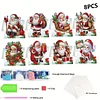 8PCS DIY Diamond Art Greeting Cards Congratulations Cards & Gifts (Christmas)