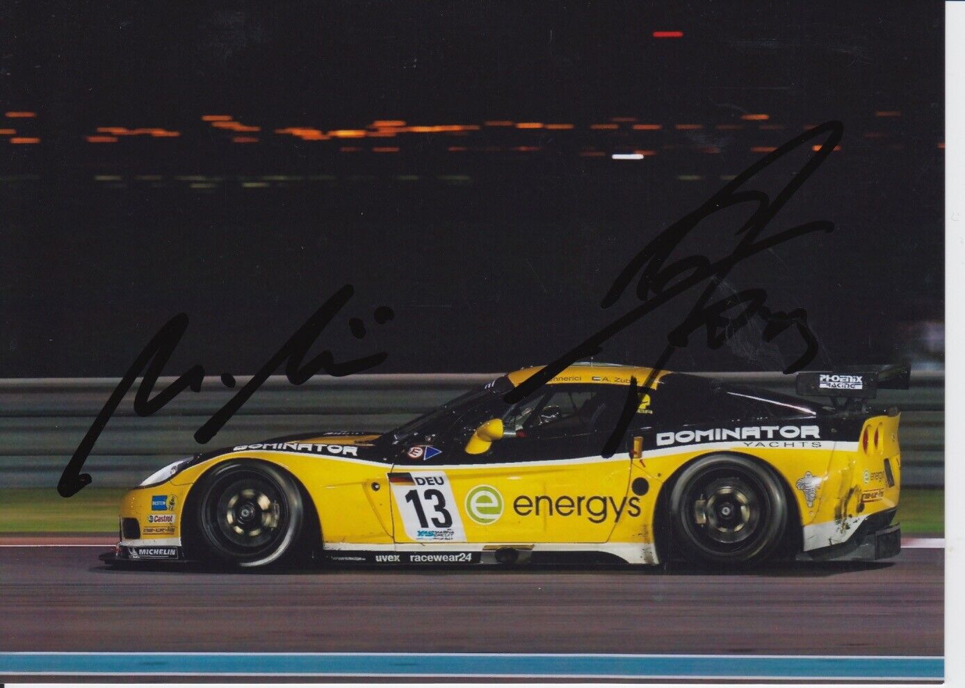 Marc Hennerici and Andreas Zuber Hand Signed 7x5 Photo Poster painting - FIA GT Championship 4.