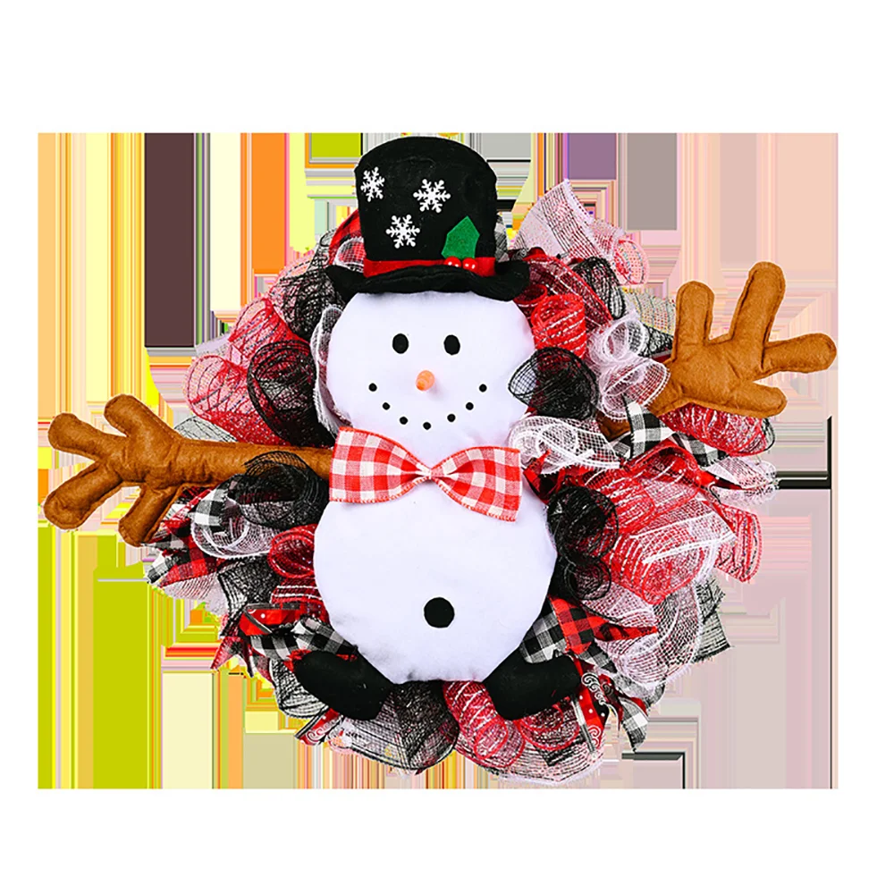 Festive ornaments Christmas stereo snowman ribbon pendant garland