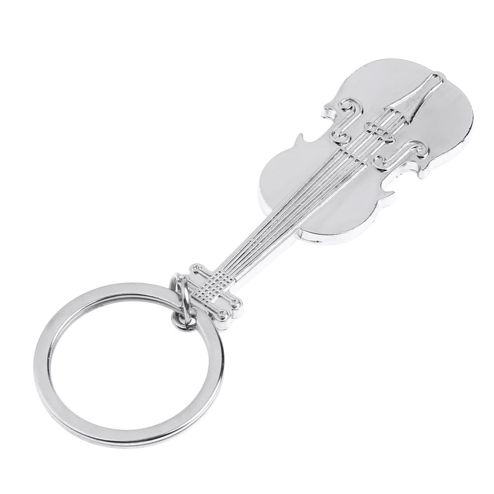 

Key Ring Silver Plated Musical Note Violin Keychain Music Symbol Key Chains, 501 Original