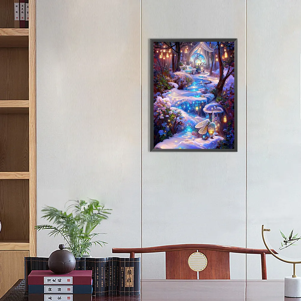 Partial AB Diamond Painting - Full Square Drill -Dreamland(Canvas|35*45cm)