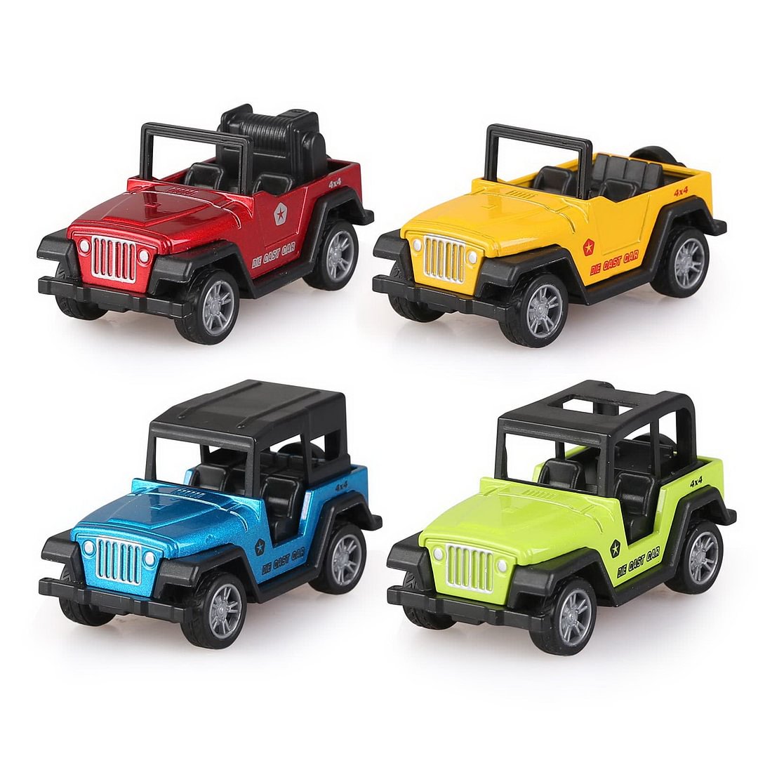 Pull Back Vehicles Toys,4 PCS Model Vehicles Toy