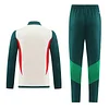 2023 Mexico Half-Pull Training Suit White - Green Soccer Jersey Set love fball