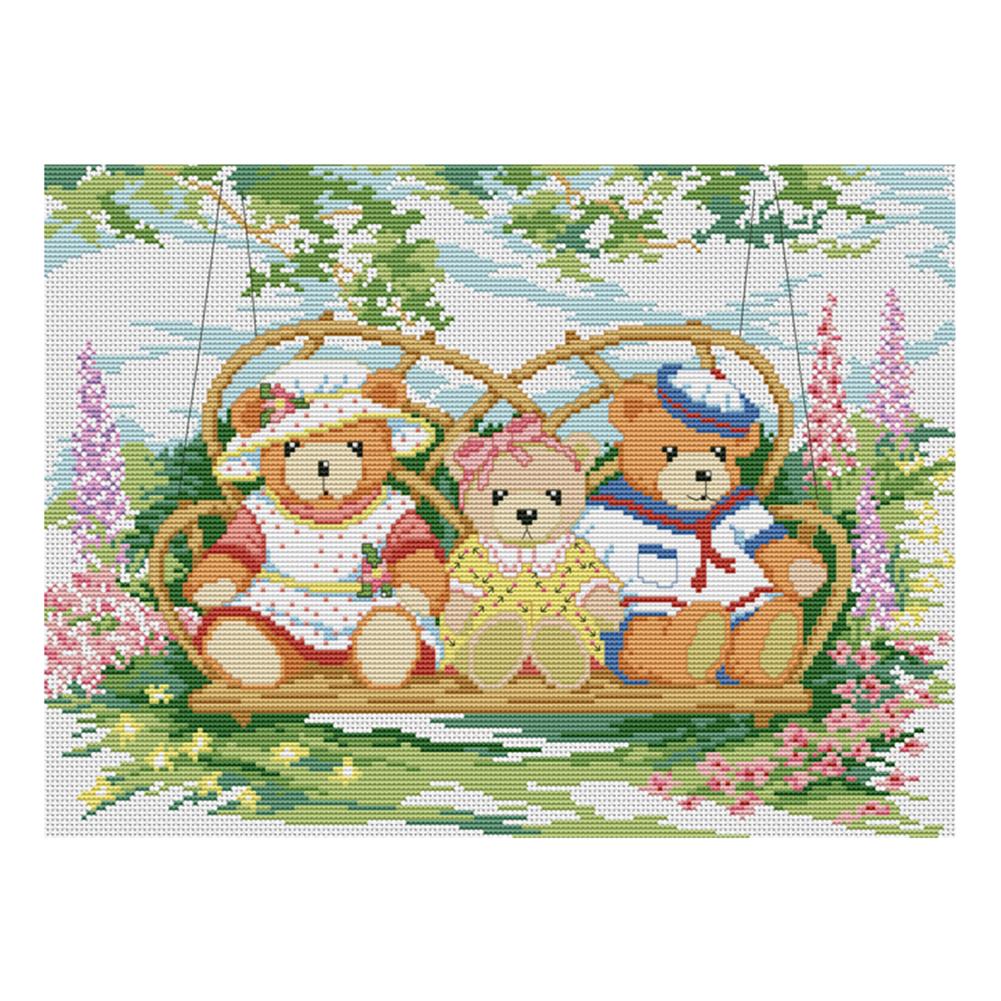 

Swing - 11CT Stamped Cross Stitch - 51*40cm, 501 Original