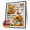 DIY 5D Mosaic Butterfly Sunflower Full Round Diamond Resin Painting Kit