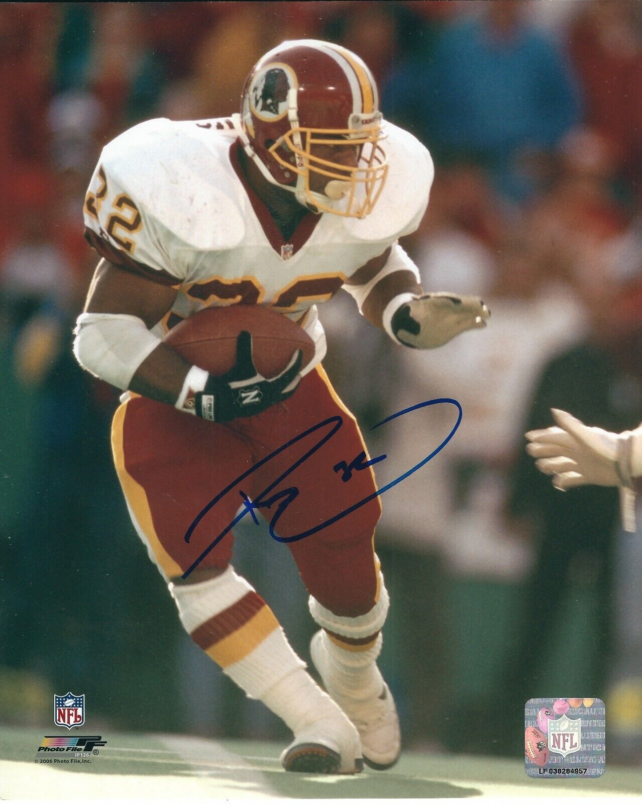 Autographed 8x10 RICKY ERVINS Washington Redskins Photo Poster painting - w/COA