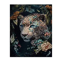 Blue Eye Snow Leopard - Pearls Painting