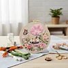 Animal DIY Stamped Embroidery Starter Kit for Beginners Adults Craft Lovers Gift Cross Stitch Kit with Embroidery Hoop 29x29cm