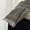 Autumn Winter Houndstooth Women Men Unisex Shawl Scarf