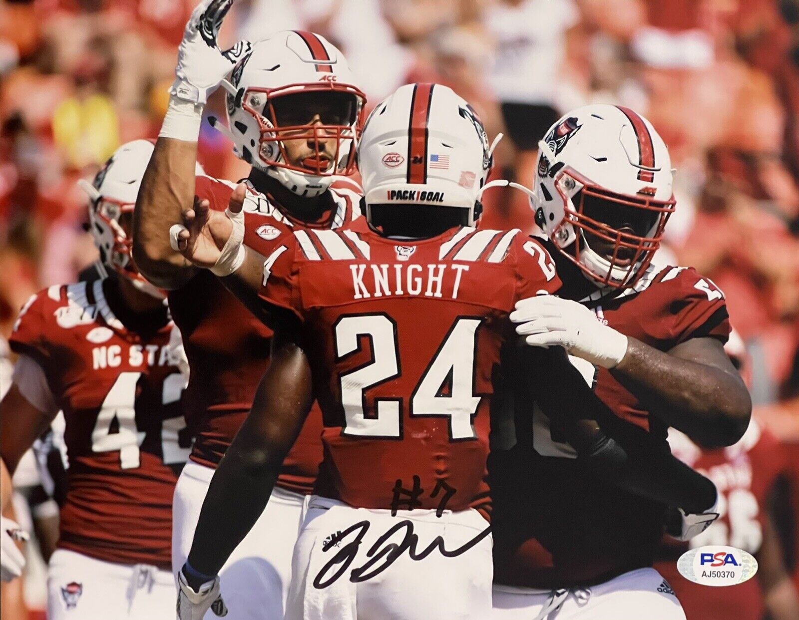 Zonovan Knight Signed Autographed NC State Wolfpack 8x10 Photo Poster painting PSA/DNA