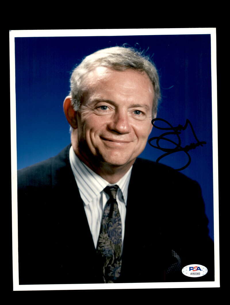 Jerry Jones PSA DNA Coa Hand Signed 8x10 Photo Poster painting Autograph