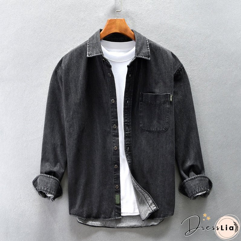 Trucker Washed Denim Shirt