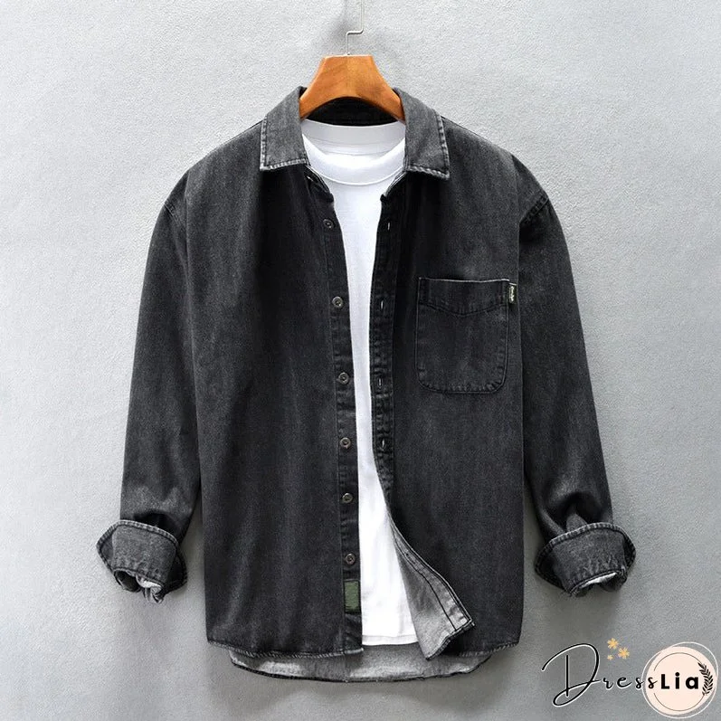 Trucker Washed Denim Shirt