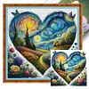 (Multi Style)[Multi-Style]Van Gogh'S World In A Teacup-Full Embroidery 3 Strands 11CT Counted Cross Stitch-50*50CM