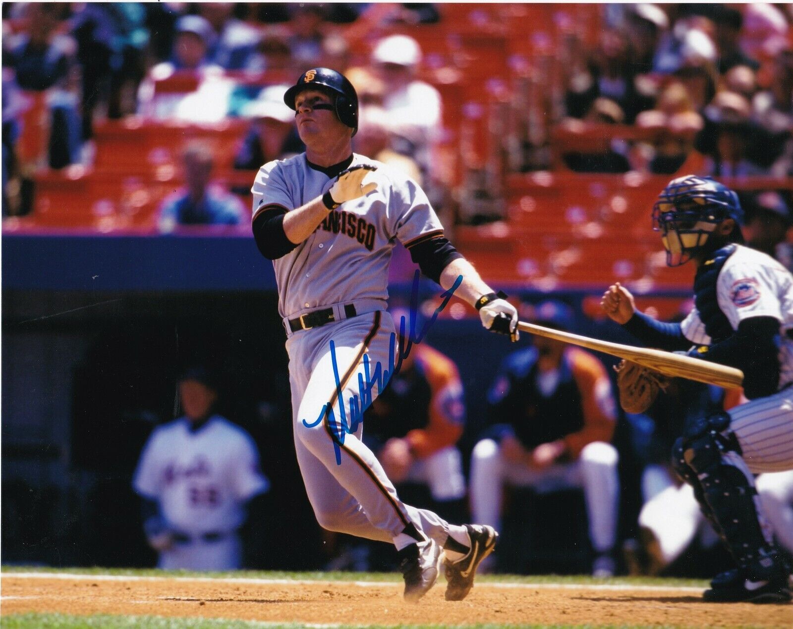 MATT WILLIAMS SAN FRANCISCO GIANTS ACTION SIGNED 8x10