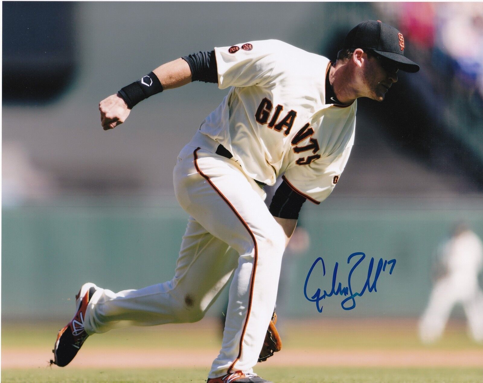 GORDON BECKHAM SAN FRANCISCO GIANTS ACTION SIGNED 8x10