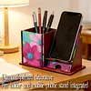 Multifunctional Handmade Wood Diamond Painting Phone/pen Holder& Storage Box Table Ornament Kits