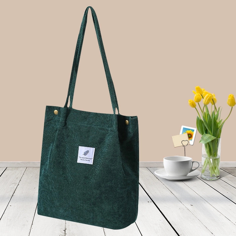 Women’s Large All Seasons Polyester Preppy Style Canvas Bag