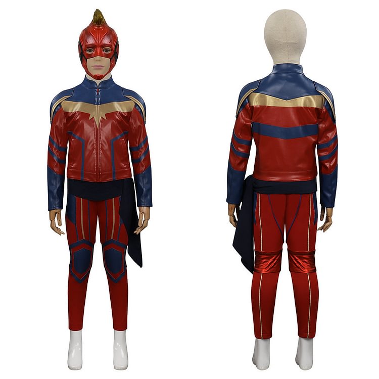 Ms. Marvel-Kamala Khan Kids Cosplay Costume Outfits Halloween Carnival Suit