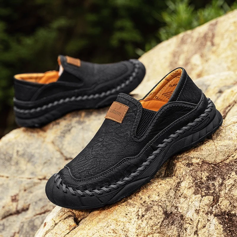 ⏰Last Day! 45% OFF 🔥AILONGCITY&reg;Men's Handmade Genuine Leather Orthopedic Outdoor Loafers