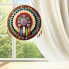 (US Only)Acrylic 2D Flat Indian Shield DIY Hanging Diamond Art Kits Wall Door Decoration