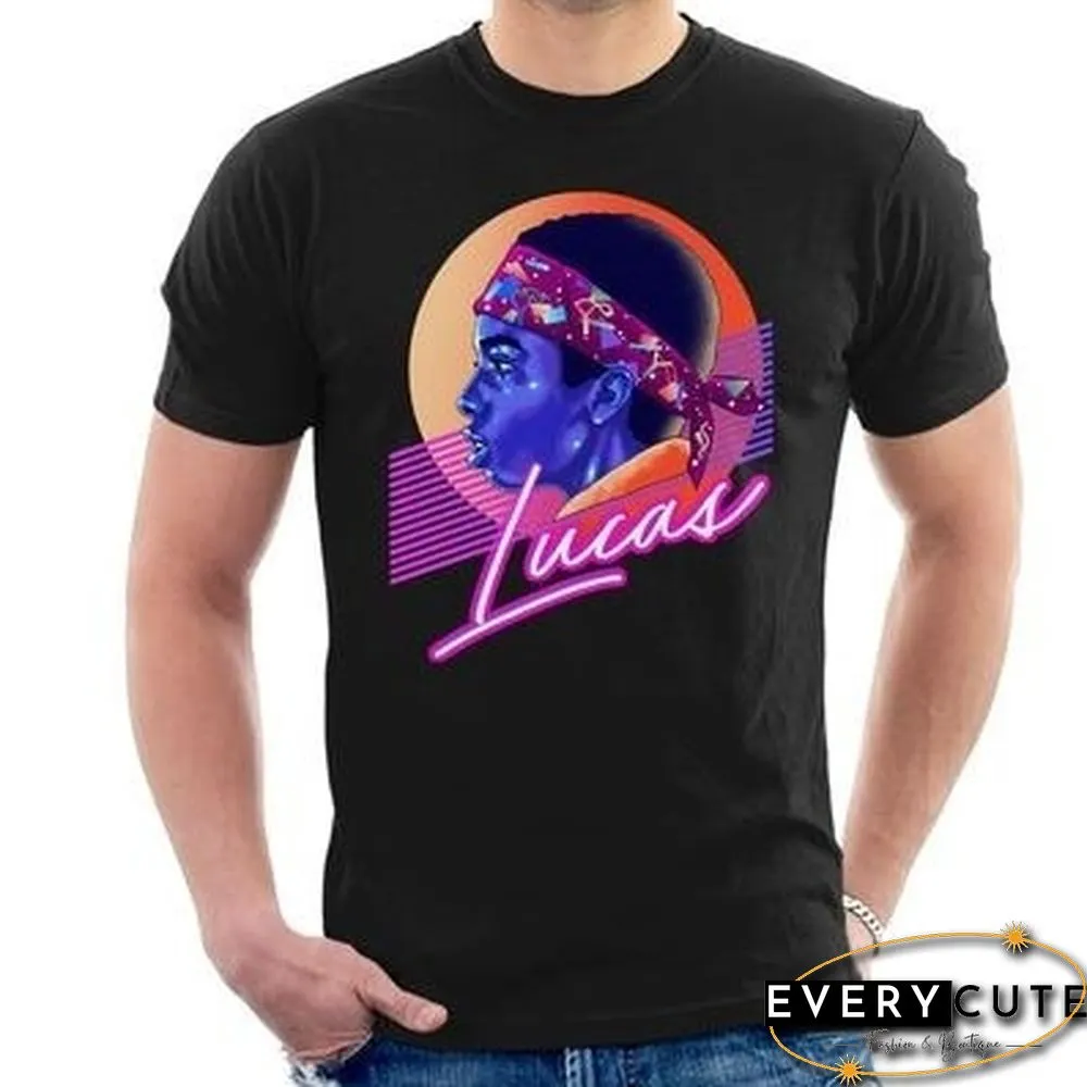 Lucas Montage Stranger Things Men's T-Shirt Xs Fashion Summer T-Shirt