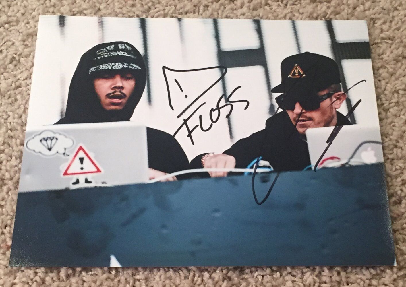 FLOSSTRADAMUS DJ J2K & AUTOBOT SIGNED AUTOGRAPH 8x10 Photo Poster painting C w/PROOF