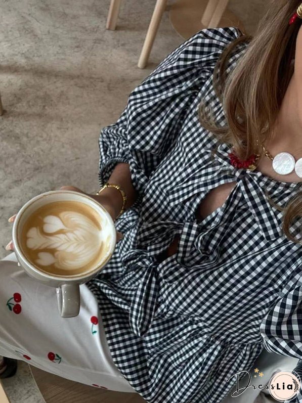 New Fashion Striped Personalized Mid-Long Sleeve Shirt