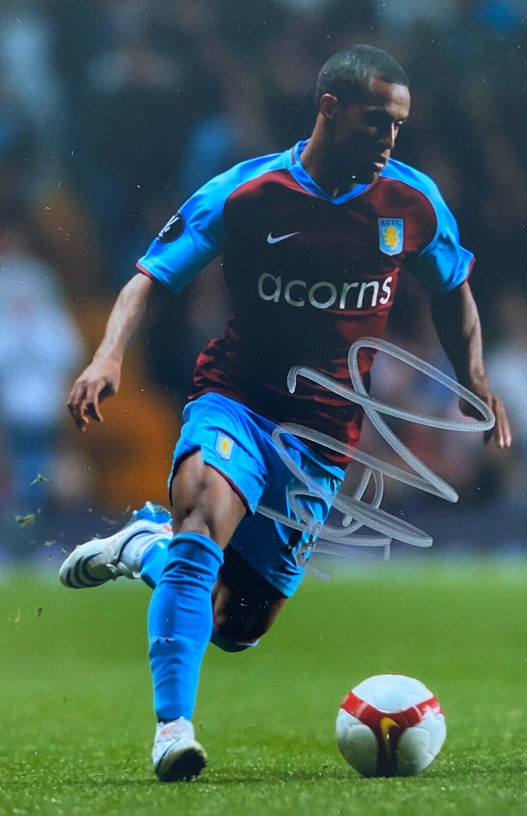 Wayne Routledge Hand Signed 6X4 Photo Poster painting - Aston Villa