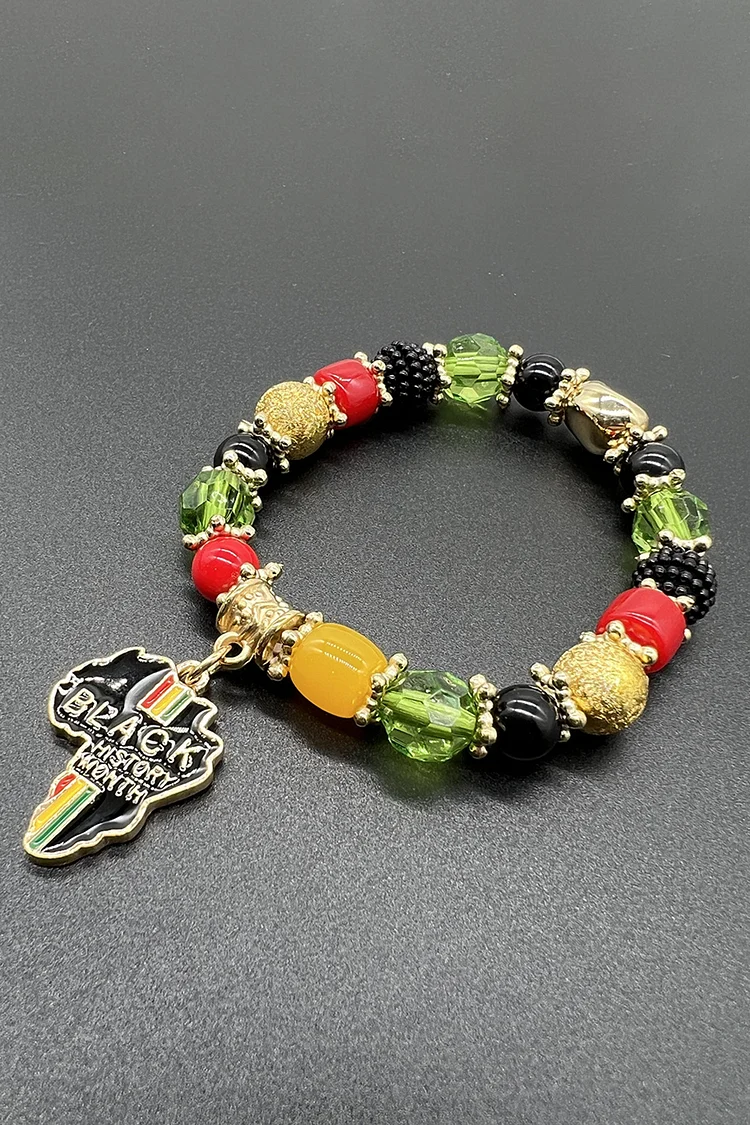 Handmade Beaded Multicolor Elastic Bracelets
