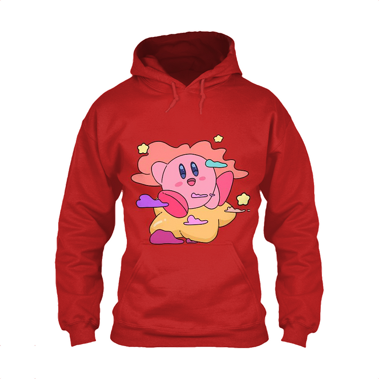 Kirby Sitting On A Star, Kirby Classic Hoodie