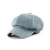 Washed Denim Newsboy Cap