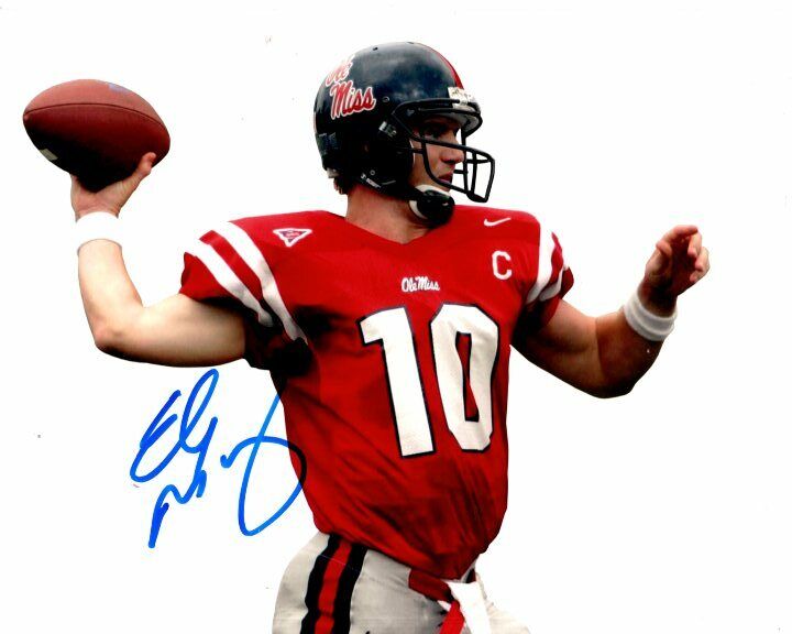 ELI MANNING autographed signed 8x10 NFL NEW YORK GIANTS Photo Poster painting