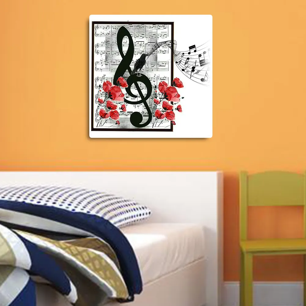 Diamond Painting - Full Round Drill - Music Notes(35*35cm)